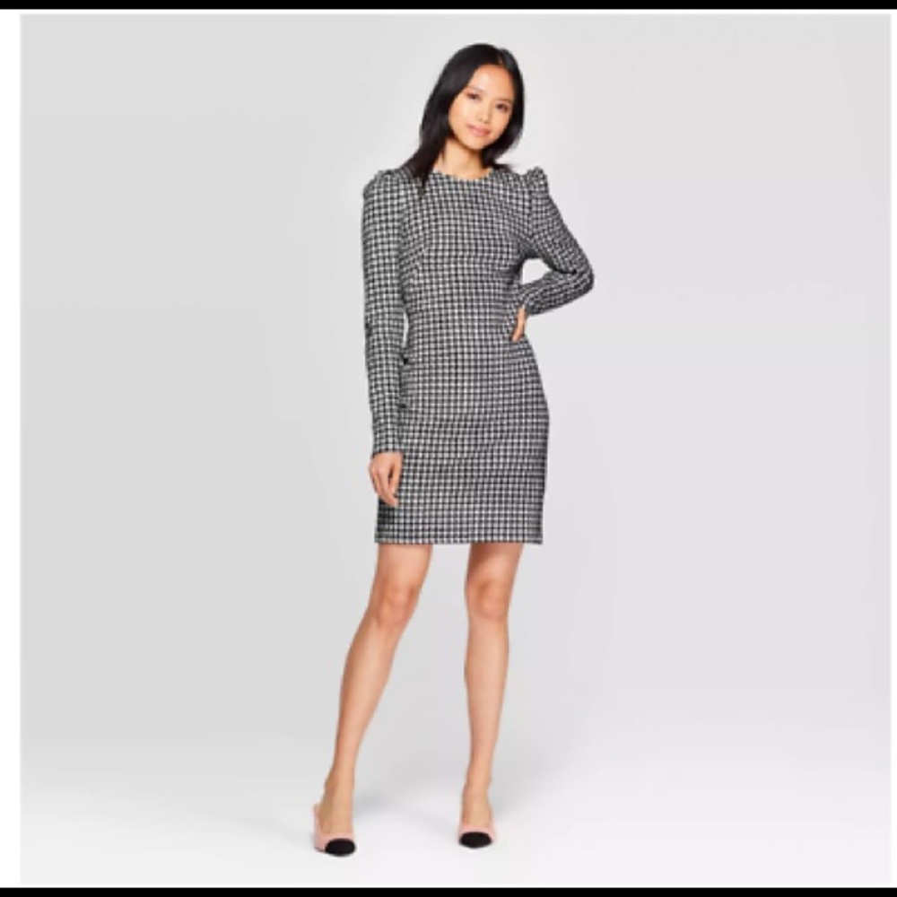 Houndstooth WhoWhatWear Knit Dress